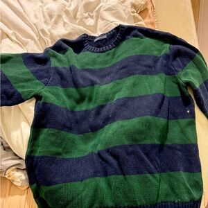 Striped Green and Blue women Sweater